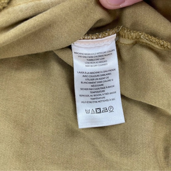Pilcro Anthropologie Women's Crop Jacket Tan Full Zip Snap Size Large Tactical - Picture 9 of 16